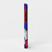 Risse im Blau, abstrakt Case-Mate iPhone Hülle (Hinten/Links)