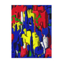 Risse im Blau, abstrakt