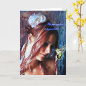 "Risse in einer Flasche" inspirierend Karte (Gelbe Blume)