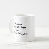 Risse laufen hinunter meine Beine Kaffeetasse (Vorderseite Links)