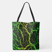 Risse Lava - grün/gelb Tasche (Rückseite)