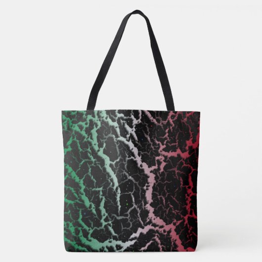 Risse Lava - grün/weiß/rot Tasche (Vorderseite)