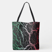 Risse Lava - grün/weiß/rot Tasche (Rückseite)