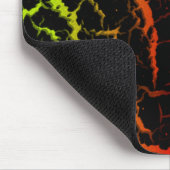 Risse Lava - Limon/rot Mousepad (Ecke)