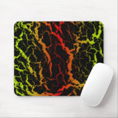 Risse Lava - Limon/rot Mousepad (Mit Mouse)