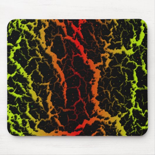 Risse Lava - Limon/rot Mousepad (Vorne)