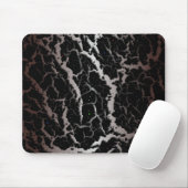 Risse Lava - weiß/braun Mousepad (Mit Mouse)