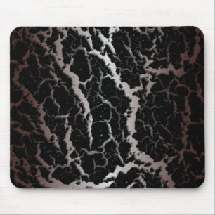 Risse Lava - weiß/braun Mousepad