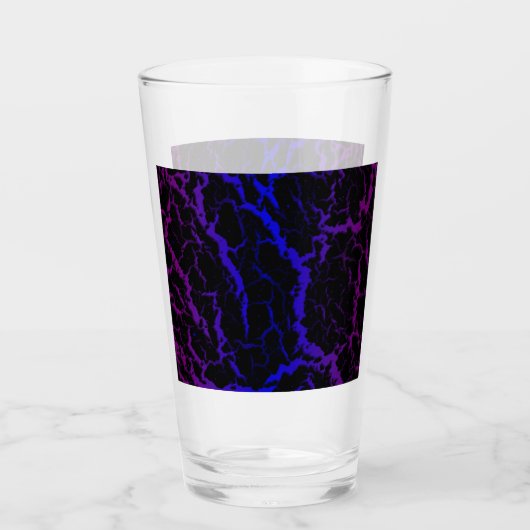 Risse Leerlaufbahn - Lila/blau Glas (Vorderseite)