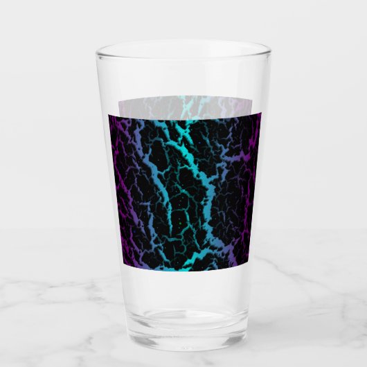 Risse Leerlaufbahn - Lila/Cyan Glas (Vorderseite)