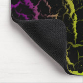 Risse Leerlaufbahn - Lila/Limon Mousepad (Ecke)