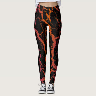 Risse Leerlaufbahn - Lila/orange Leggings