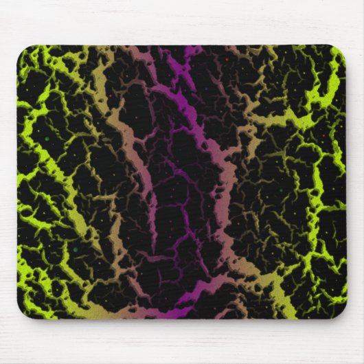 Risse Leerlaufbahn - Limon/Lila Mousepad (Vorne)