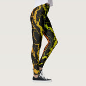 Risse Leerlaufbahn - Orange/Limon Leggings (Rechts)