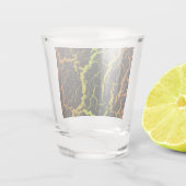 Risse Leerlaufbahn - Orange/Limon Schnapsglas (Rückseite)