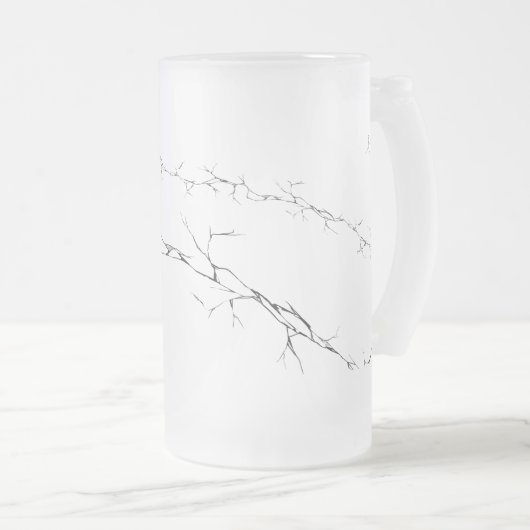 Risse Mattglas Bierglas (VorderseiteRechts)