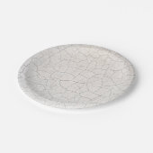 Risse Oberfläche Pappteller (Schrägansicht)