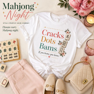 Risse Punkte Bams Mahjong-Spieler wenn du weißt T-Shirt