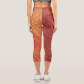 Risse rote Lederaussehen ähnlich wie Capris (Rückseite)