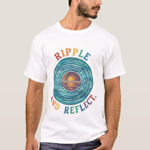 "Risse und Reflektion   Minimalistischer grafische T-Shirt