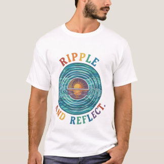 "Risse und Reflektion | Minimalistischer grafische T-Shirt