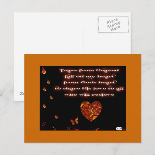 Risse vom Himmel Postkarte (Vorne/Hinten)