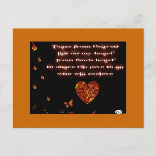 Risse vom Himmel Postkarte (Vorderseite)