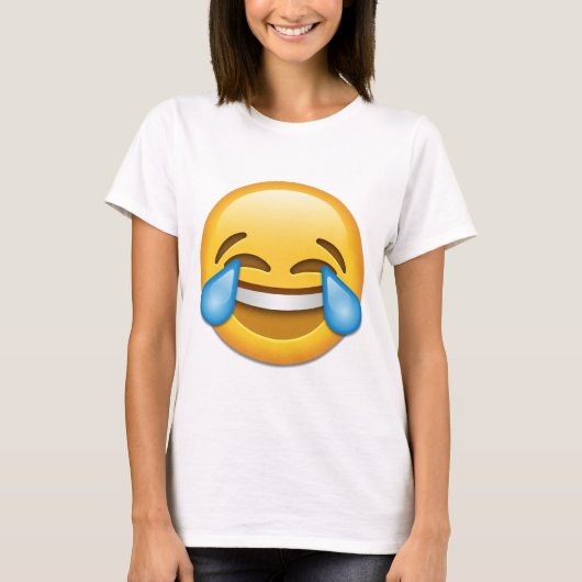 Risse von Freude emoji lustig T-Shirt (Vorderseite)