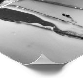 Risse Windschutzscheibe B&W Poster (Ecke)