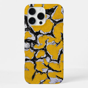 Rissige gelbe Straßenmarkierung iPhone 16 Pro Max Hülle