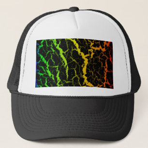 Rissige Space Lava - Regenbogen BGYOR Truckerkappe