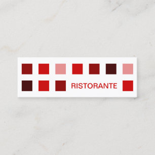 RISTORANTE (Mod-Quadrate) Mini Visitenkarte