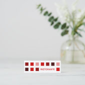 RISTORANTE (Mod-Quadrate) Mini Visitenkarte (Stehend Vorderseite)