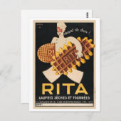 Rita Biscuits Vintage Ad Postkarte (Vorne/Hinten)