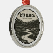 Rita Blanca National Grasslands Stream Ornament Aus Metall (Rechts)