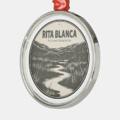 Rita Blanca National Grasslands Stream Ornament Aus Metall (Links)