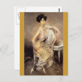 Rita de Acosta Leydig - Boldini Postkarte (Vorne/Hinten)