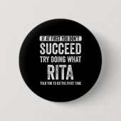 Rita If At First You Dont Succeed Try Doing What  Button (Vorderseite)