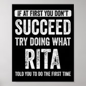 Rita If At First You Dont Succeed Try Doing What  Poster (Vorne)