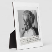 Rita Levi-Montalcini Zitat Frauen in der Wissensch Fotoplatte (Seite)