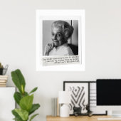 Rita Levi-Montalcini Zitat Frauen in der Wissensch Poster (Heimbüro)