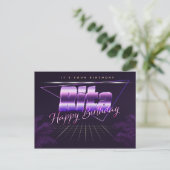 Rita Name Vorname lila Postkarte Geburtstag (Stehend Vorderseite)