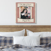 Rita of Cascia Thorns Rose Crucifix Leinwanddruck (Insitu (Schlafzimmer))