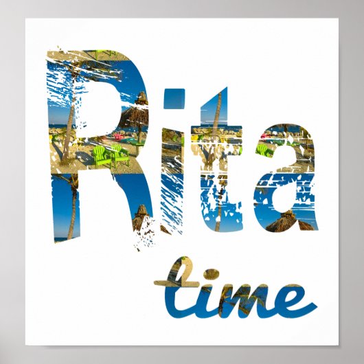 Rita Time Beach Poster (Vorne)