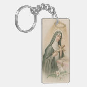 Rita von Cascia (M 015) Akryllisch Schlüsselanhänger (Vorderseite links)