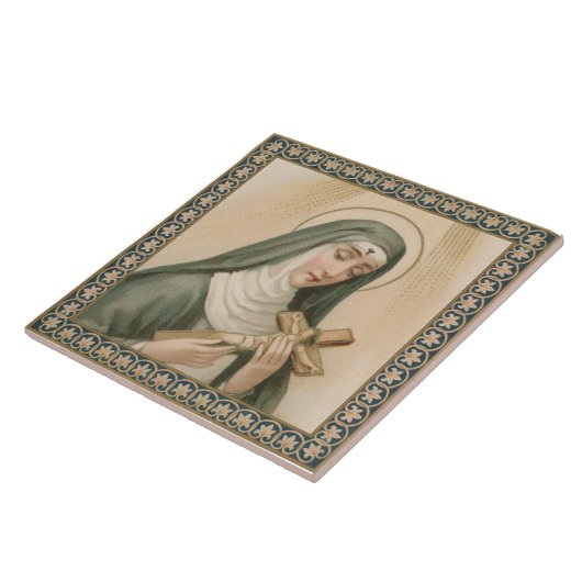 Rita von Cascia (M 015) Fliese (Seite)