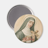 Rita von Cascia (M 015) Runde Magnet (Vorderseite/Rückseite)