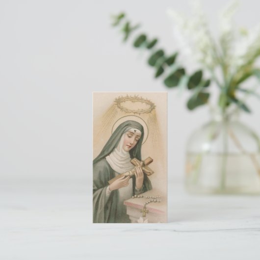 Rita von Cascia (M 015) Visitenkarte (Stehend Vorderseite)