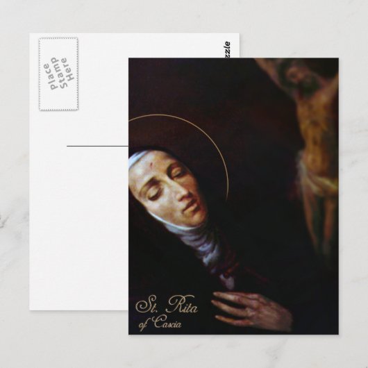 Rita von Cascia Postkarte (Vorne/Hinten)