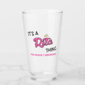 Rita, was du nicht verstehen würdest glas (Vorderseite)